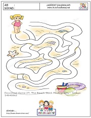 okul öncesi labirent bulmacai çalışma sayfaları